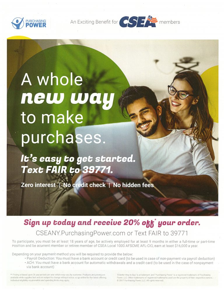 Purchasing Power CSEA Local 425 Purchasing Power CSEA Local 425